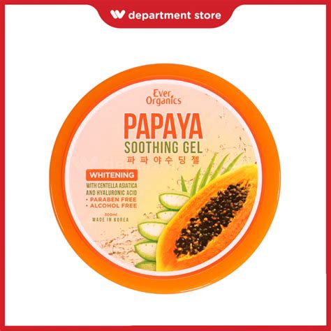 COD EVER ORGANICS 100 Authentic Soothing Gel Papaya 300ml Lazada PH