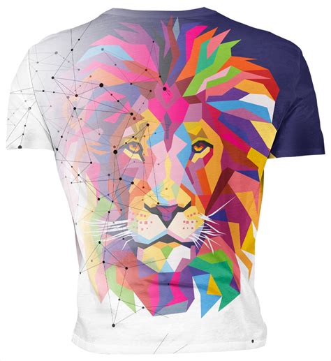 Playera Sublimada Melena Le N Colores Geom Trico