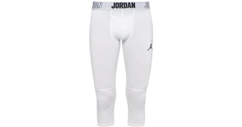 Nike Jordan Dri Fit 23 Alpha 3 4 Training Tights In White For Men Lyst