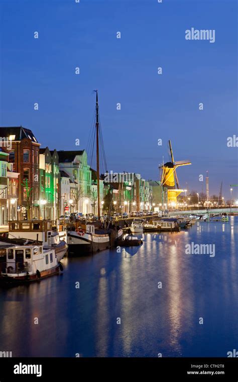 The Netherlands Rotterdam Old Harbor Near Centre Called Delfshaven