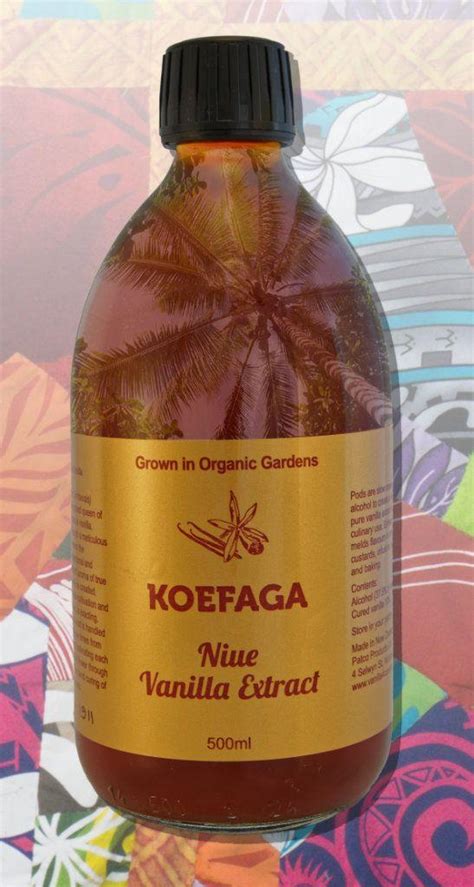 Organic vanilla extract from beautuful Niue, perfect for cooking.