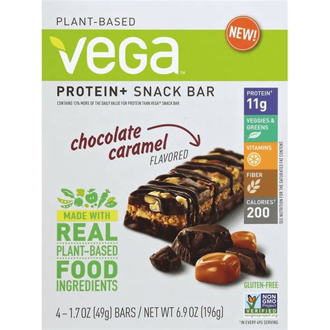 Vega Protein Snack Bar Chocolate Caramel Flavored 17 Oz Delivery Or Pickup Near Me Instacart