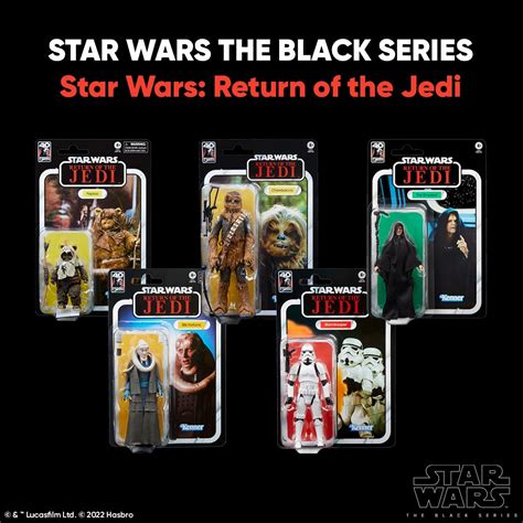 Star Wars The Black Series Rotj Th Anniversary Set Of Kapow Toys