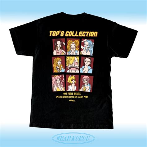 Baju Kaos Anime One Piece Kuruu Sanji Top Collection Tee Kuruu