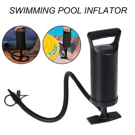 Inflator Air Hand Pump Inflatable Bed Swimming Ring Pool Float Camping