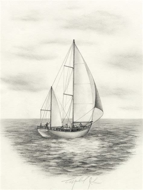 Sailing Boat: Sailing Boat Drawing