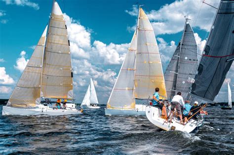 Flotilla And Regatta Sailing Sailing Together