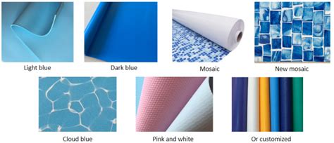 Pvc Swimming Pool Waterproof Liner Polyvinyl Chloride Liner