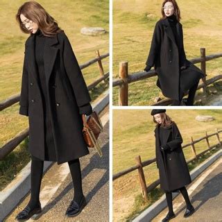 Jual Jas Long Coat Blazer Hangat Koreaan Style Musim Dingin Wanita