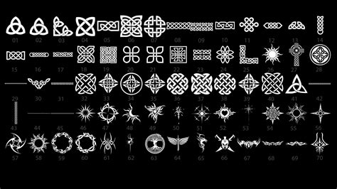 Artstation 70 Pattern Alpha Maps Brushes