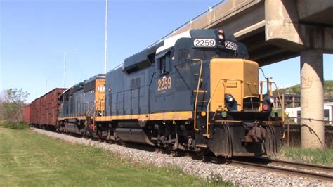 Ex CSX GP30 Road Slug Geep Lead A Long NBSR Transfer Train At Saint