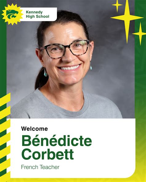 John - Bienvenue au Lycée Kennedy, Bénédicte Corbett! Mrs. Corbett is
