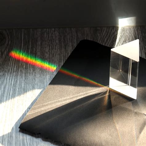 1pc 30x30x50mm Triangular Prism Optical Prisms Glass Physics Teaching Refracted Light Spectrum