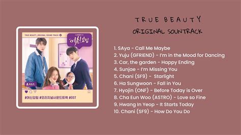 True Beauty Ost Full Album Ost Part Youtube Music