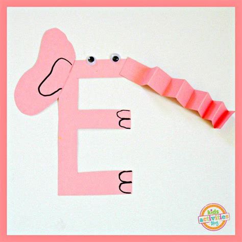 Letter E Craft — E Is For Elephant Kids Activities Blog Letter E