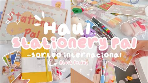 Haul papelería bonita Black Friday Sorteo internacional cerrado ft