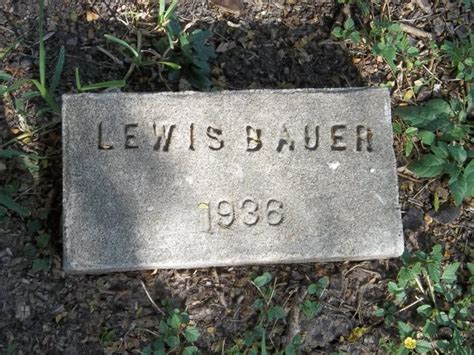 Lewis Bauer Find A Grave Memorial