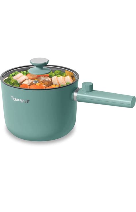 Topwit Hot Pot Electric 1 5l Ramen Cooker Portable Non Stick Frying