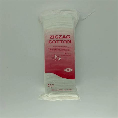 China White Surgical Absorbent Zigzag Cotton Wool 25g 50g 100g 400g