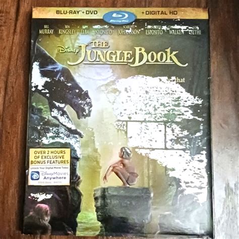 Disney Media Walt Disneys The Jungle Book Live Action On Bluray Dvd