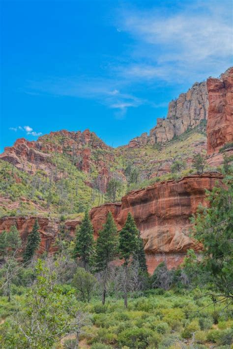 Gorgeous Drive State Route 89a In The Oak Creek Canyon On Coconino National Forest Sedona