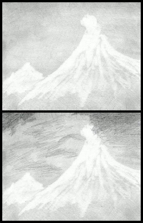 How To Draw Volcanoes, Draw A Volcano, Step by Step, Drawing Guide, by finalprodigy - DragoArt ...