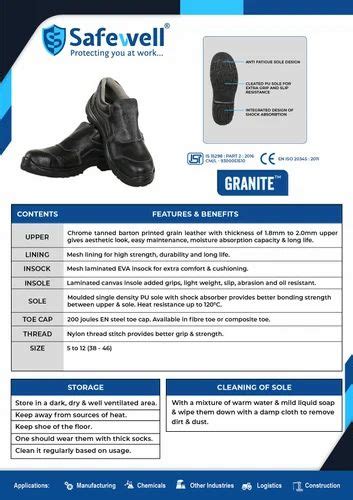 Safewell Leather Industrial Safety Shoes At Best Price In Kolkata Id