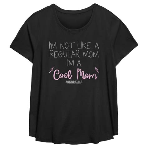 Women S Mean Girls I M Not Like A Regular Mom Embroidery Print T Shirt Fifth Sun