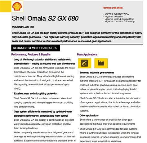 Shell Omala S Gx L Deltainch