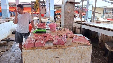 Harga Daging Babi Di Pasar Karombasan Manado Sulawesi Utara Tembus Rp