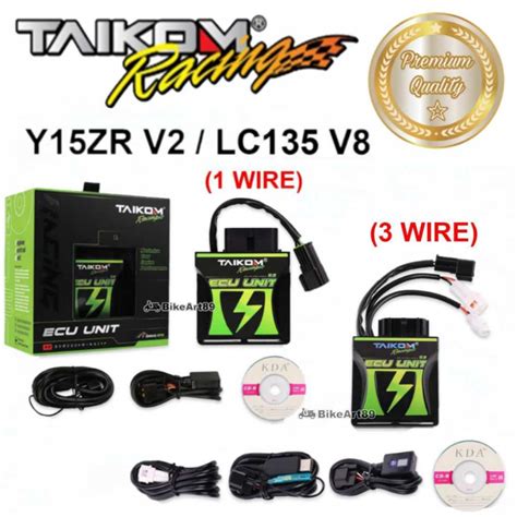 Taikom Racing Super Racing ECU UNIT Yamaha Y15ZR V2 LC135 V8 FI 1 Wire