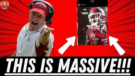 BREAKING NEWS Sooners Get MASSIVE News On Returning Starter YouTube