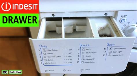 How To Remove Dispenser Drawer On Indesit Washing Machine Youtube