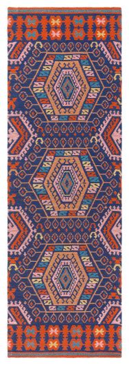 Surya Sajal SAJ 1060 8 X10 Rug Navy Burnt Orange Camel Pale Pink