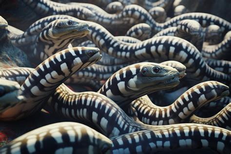 Premium Photo Zebra Moray Eels With Distinctive Stripes