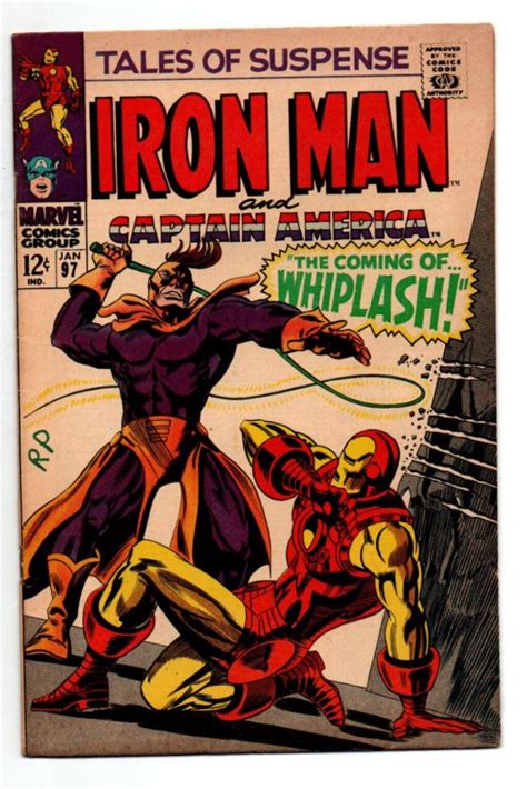 Tales Of Suspense 58 Iron Man Captain America 1st Whiplash KEY