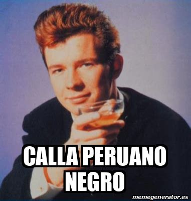 Meme Personalizado Calla Peruano Negro