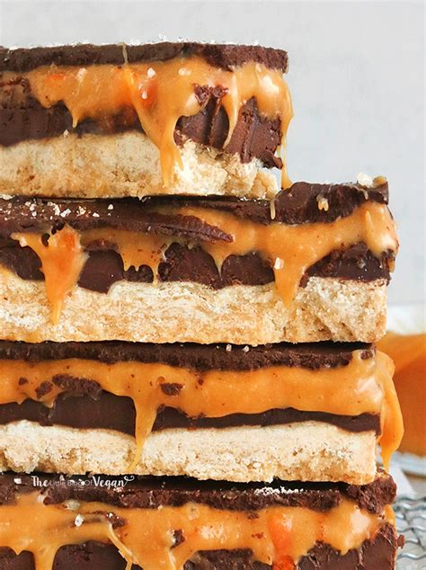 Vegan Orange Twix Bars recipe - The Little Blog Of Vegan