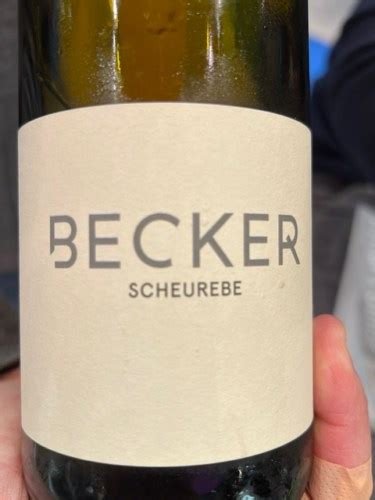 Weingut Becker Sabrina Scheurebe Vivino