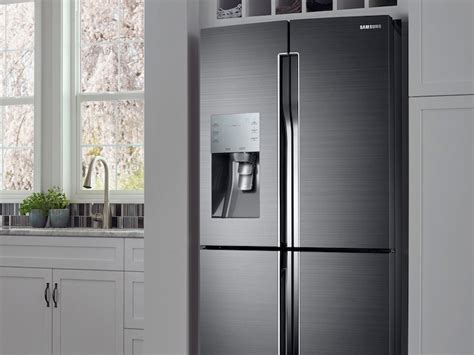 Black Stainless Steel 28 Cu Ft 4 Door Flex Fridge With Flexzone