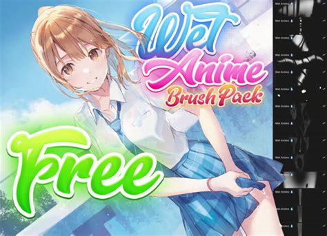 Wet Anime Procreate Brushes Graphicsbunker