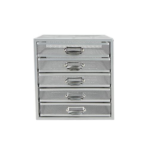 Mind Reader 5 Drawer Cabinet, Metal Storage, Drawers, File Storage ...