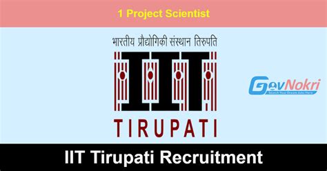 Iit Tirupati Recruitment Apply Online For Jobs Notification