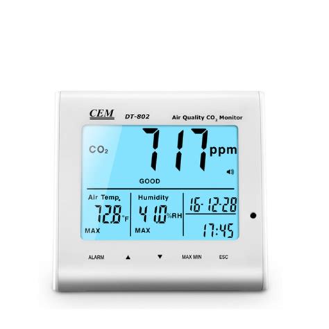 Cem DT-802 Hava Kalitesi / Karbondioksit Ölçer - Cem Ölçüm Cihazları ...