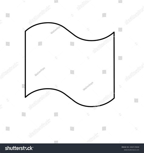 Flag Frame Layout Outline Design Stock Vector (Royalty Free) 2082578848 ...