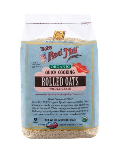 Bob S Red Mill Organic Quick Cooking Whole Grain Rolled Oats Oz