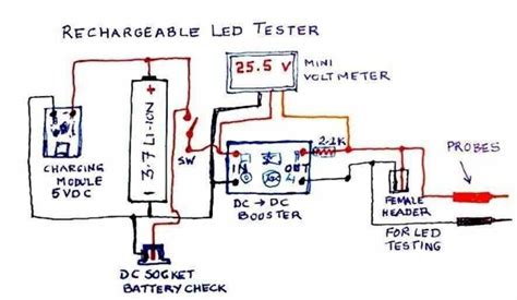 Simple Led Forward Voltage Drop Tester Circuit Homemade Circuit Projects