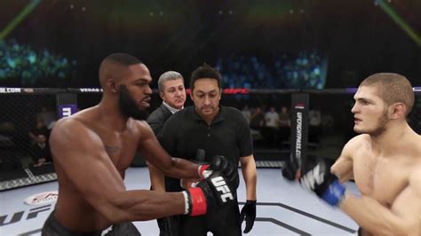 Jon Jones Vs Khabib Nurmagomedov EA Sports UFC 3 Rematch CPU Vs