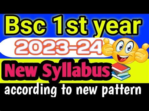 Bsc St Year Syllabus Bsc St Semester New Syllabus