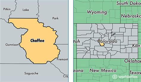 Chaffee County Colorado Map Of Chaffee County Co Where Is Chaffee